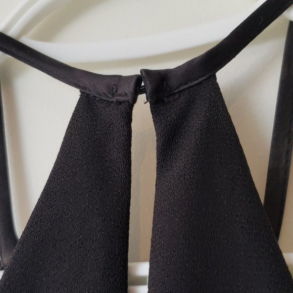 Long, Halter Black Cocktail Dress - Picture 12 of 15